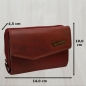 Preview: Vintage Pedro Portemonnaie Used Look red devel Hand Made Design